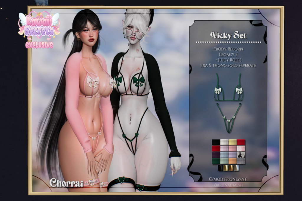 Vicky Set - Legacy/Reborn/+mods, L$300 each/L$800-L$1799 each FP