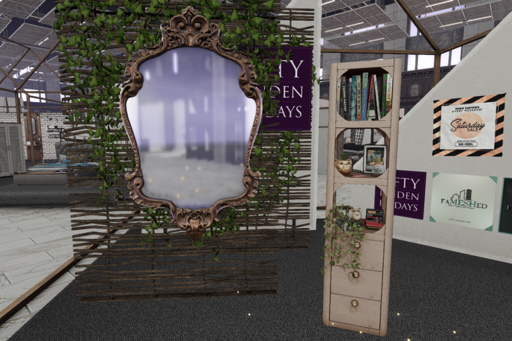 Nord Cabinet  | Walker Mirror	&lt;a href=&quot;http://maps.secondlife.com/secondlife/Consignment/139/126/46&quot; target=&quot;_blank&quot;&gt;Teleport&lt;/a&gt;