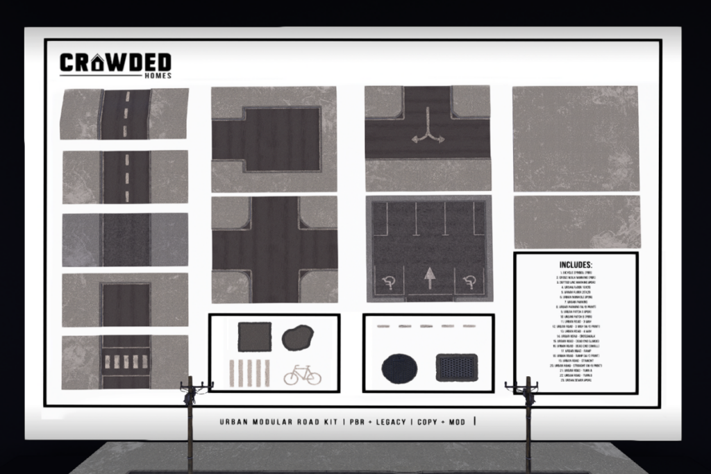 Urban City Decor, L$999 | Urban Road Kit, L$1199
