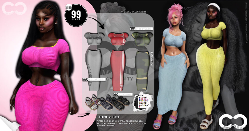 Honey Set - Inithium/Legacy/Reborn/Yentements	&lt;a href=&quot;http://maps.secondlife.com/secondlife/Coral%20Rainbow/62/207/4032&quot; target=&quot;_blank&quot;&gt;Teleport&lt;/a&gt;