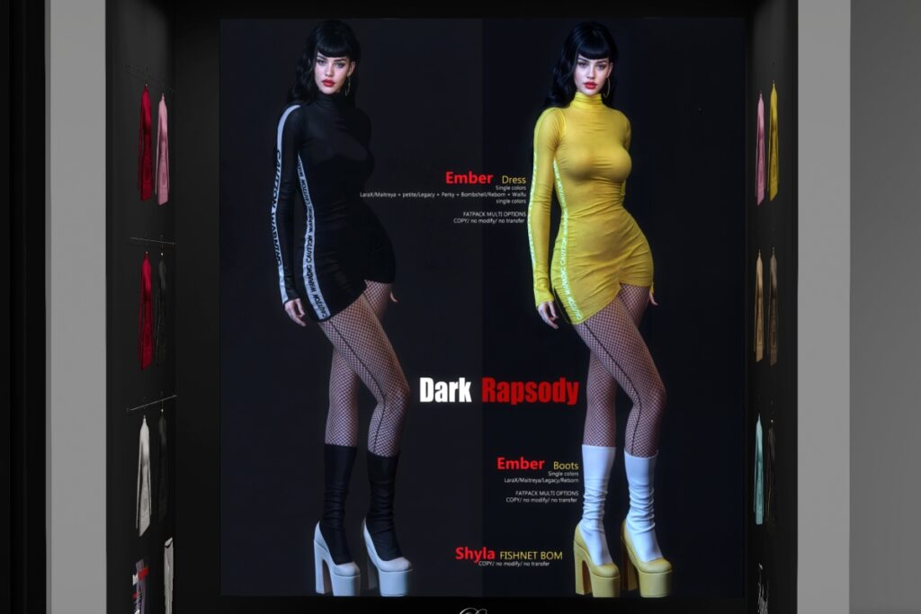 Ember Outfit - Legacy/Maitreya/Reborn/+mods, L$249 each/L$999-L$1699 each FP