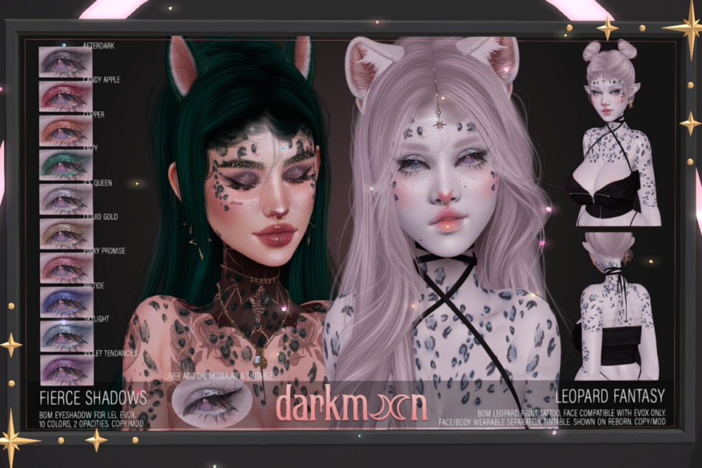 Fierce Shadows - Evo X, L$300 | Leopard Fantasy - Evo X, L$300