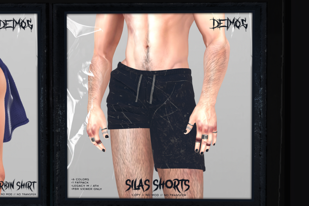 Silas Shorts - No fits listed, L$249 each/L$1099 FP