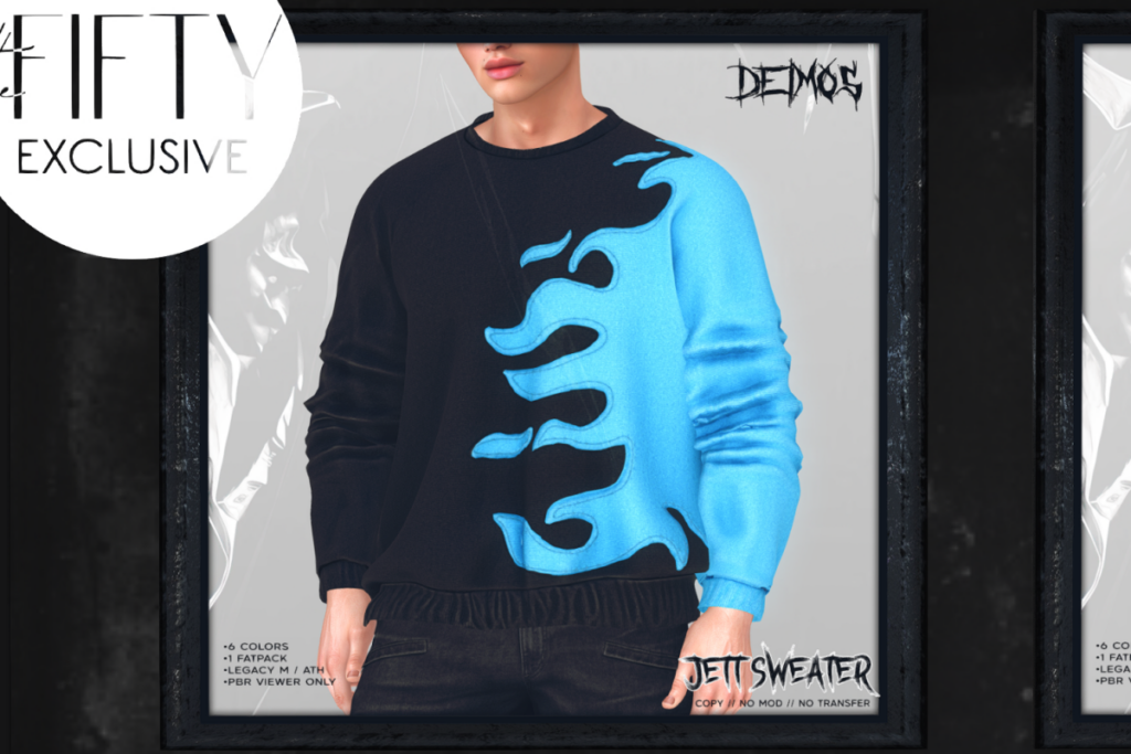 Jett Sweater - Legacy/+mods, L$279 each/L$1099 FP
