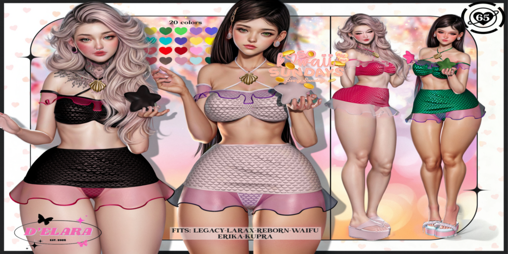 65 Outfit - Erika/Inithium/Legacy/MaitreyaX/Reborn/+mods	&lt;a href=&quot;http://maps.secondlife.com/secondlife/Aurora%20Field/40/191/3869&quot; target=&quot;_blank&quot;&gt;Teleport&lt;/a&gt;
