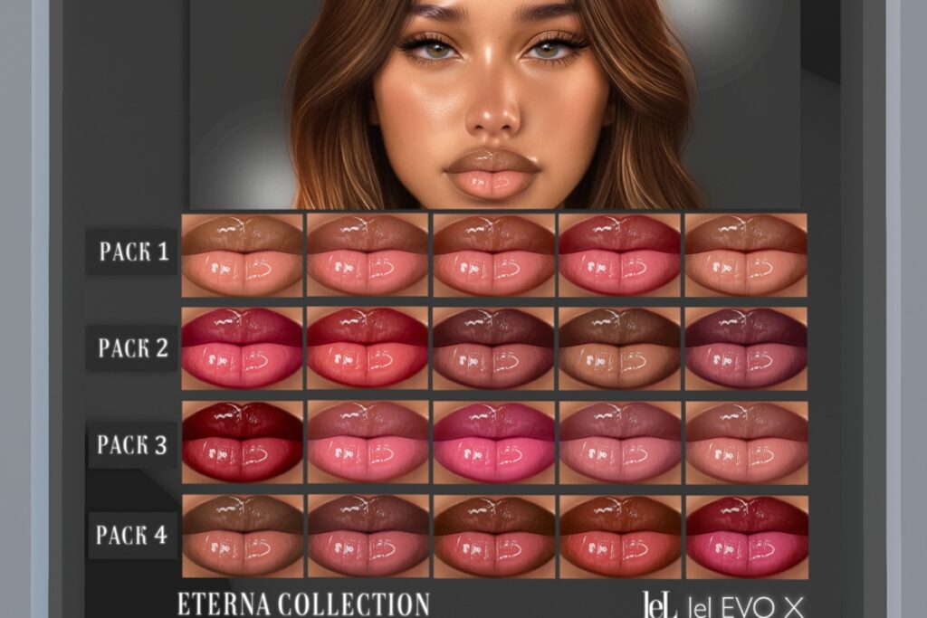 Eterna Collection Lipstick - Evo/EvoX, L$199 each/L$599 FP