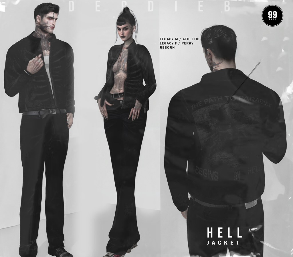 Hell Jacket - Legacy F+M/Reborn/+mods	&lt;a href=&quot;http://maps.secondlife.com/secondlife/Lockheart/211/71/3701&quot; target=&quot;_blank&quot;&gt;Teleport&lt;/a&gt;