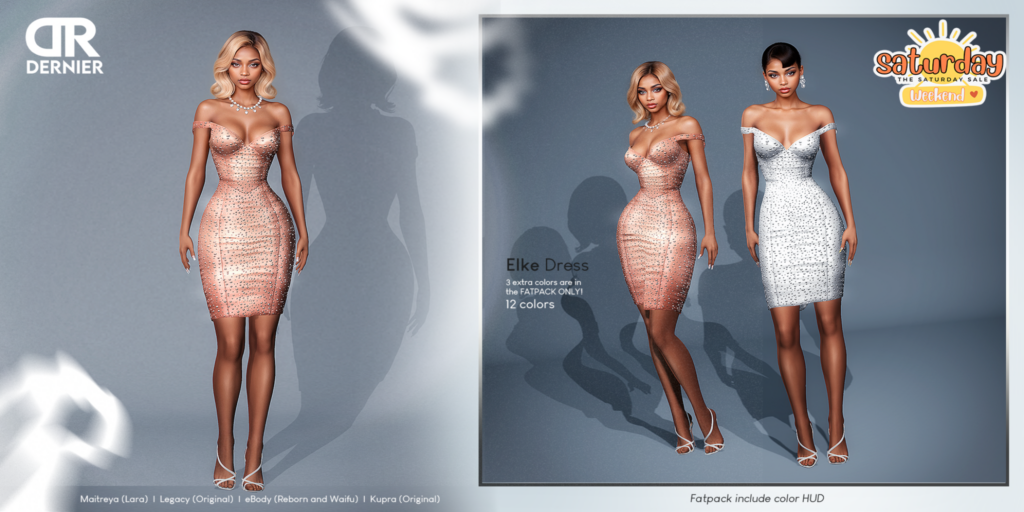 Elke Dress - Inithium/Legacy/Maitreya/Reborn/+mods	&lt;a href=&quot;https://maps.secondlife.com/secondlife/DERNIER/117/141/1006&quot; target=&quot;_blank&quot;&gt;Teleport&lt;/a&gt;