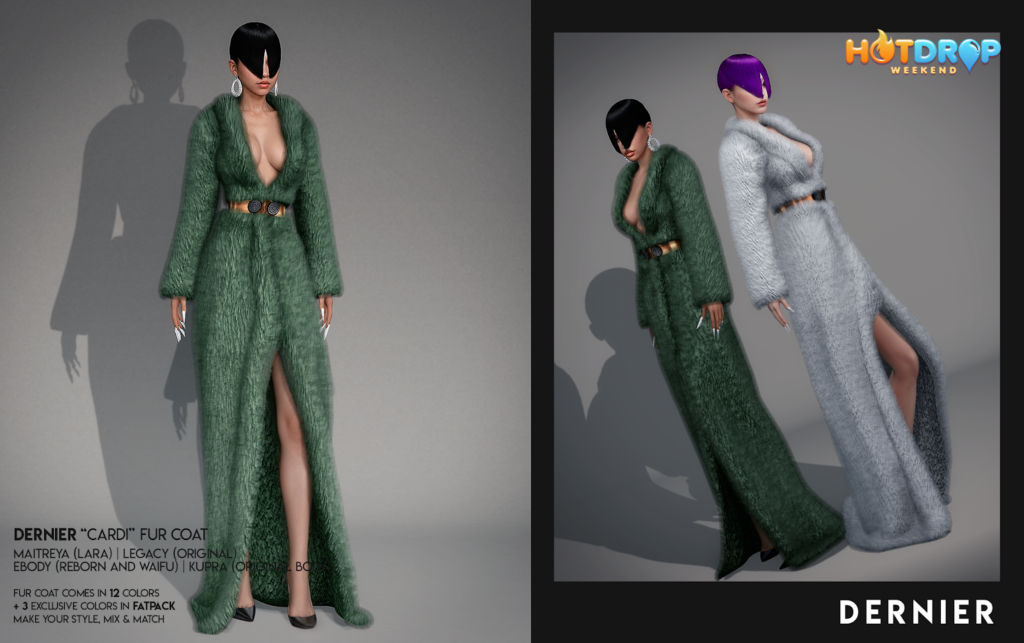 Cardi Fur Coat - Inithium/Legacy/Maitreya/Reborn/+mods