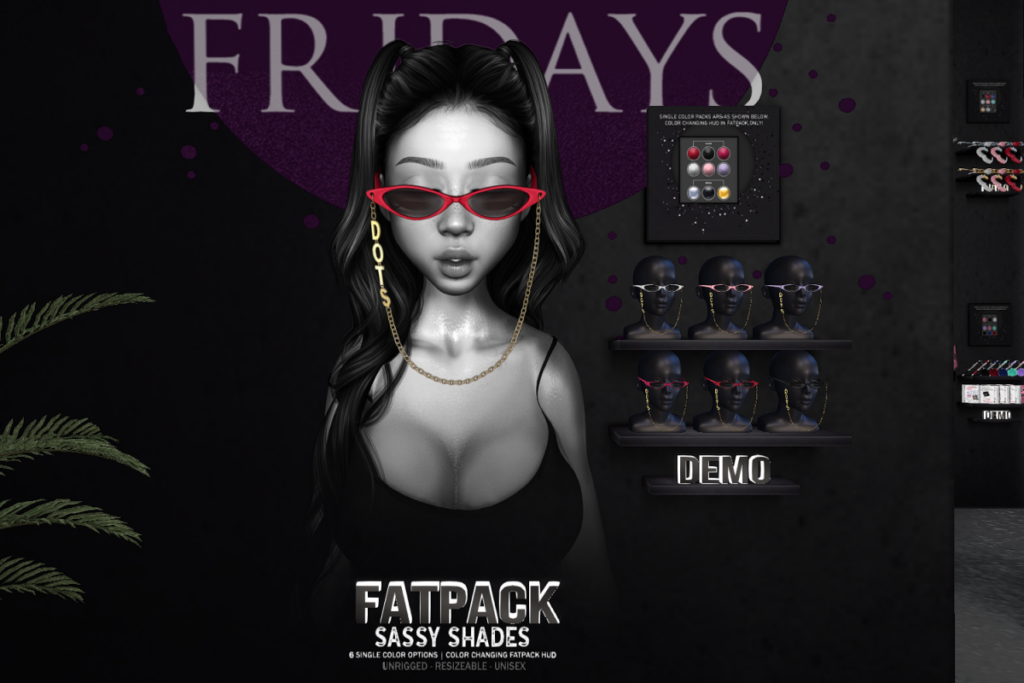 Sassy Shades	&lt;a href=&quot;http://maps.secondlife.com/secondlife/Mug/91/232/33&quot; target=&quot;_blank&quot;&gt;Teleport&lt;/a&gt;