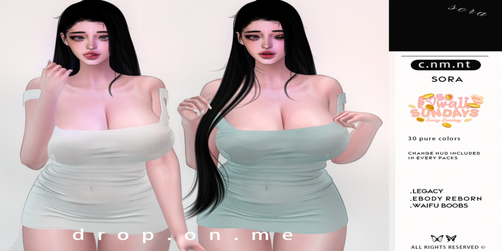 Sora Dress - Legacy/Reborn/+mods	&lt;a href=&quot;http://maps.secondlife.com/secondlife/The%20Sign%20III/214/32/22&quot; target=&quot;_blank&quot;&gt;Teleport&lt;/a&gt;