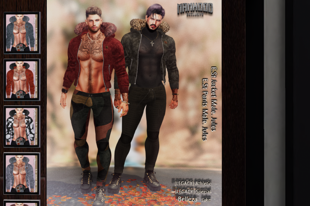 Jules Shirt &amp; Pants - Jake/Legacy/+mods, L$110-L$260 each/L$1200 FP