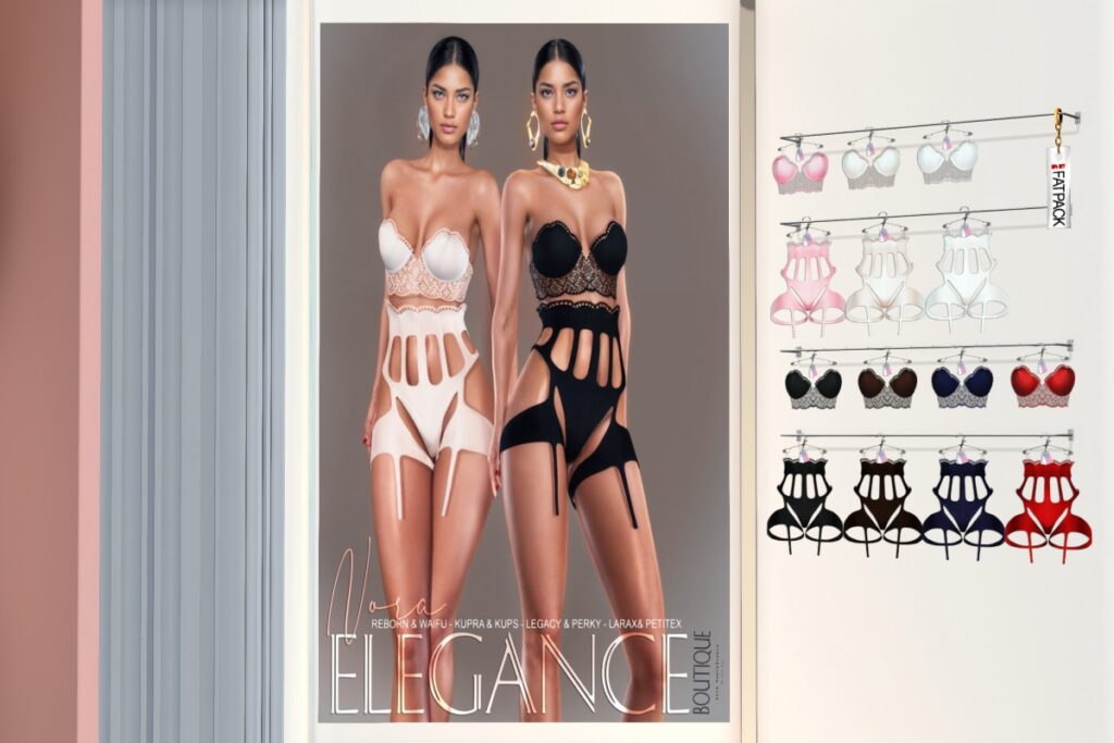 Nora Lingerie - Inithium/Legacy/MaitreyaX/Reborn/+mods, L$199 each/L$1390 FP