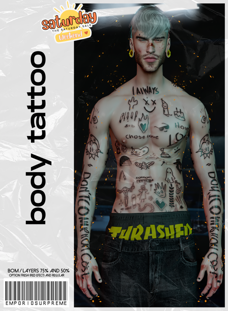Body Tattoo - BOM	&lt;a href=&quot;https://maps.secondlife.com/secondlife/Ember%20Island/116/27/3908&quot; target=&quot;_blank&quot;&gt;Teleport&lt;/a&gt;