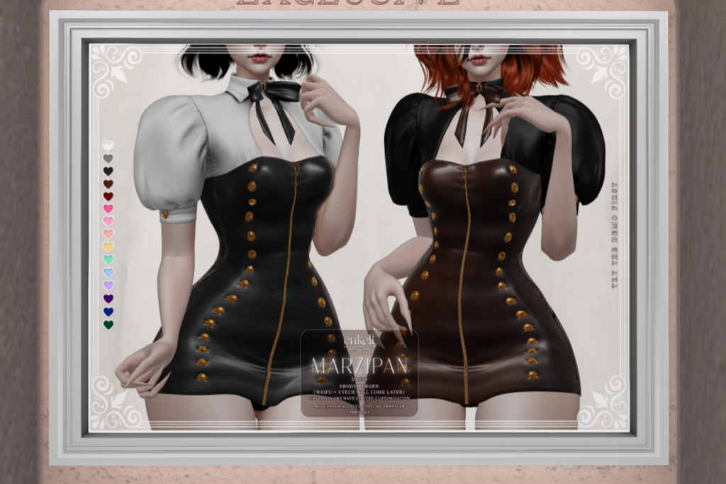 Marzipan Dress - Reborn, L$299 each/L$999 FP