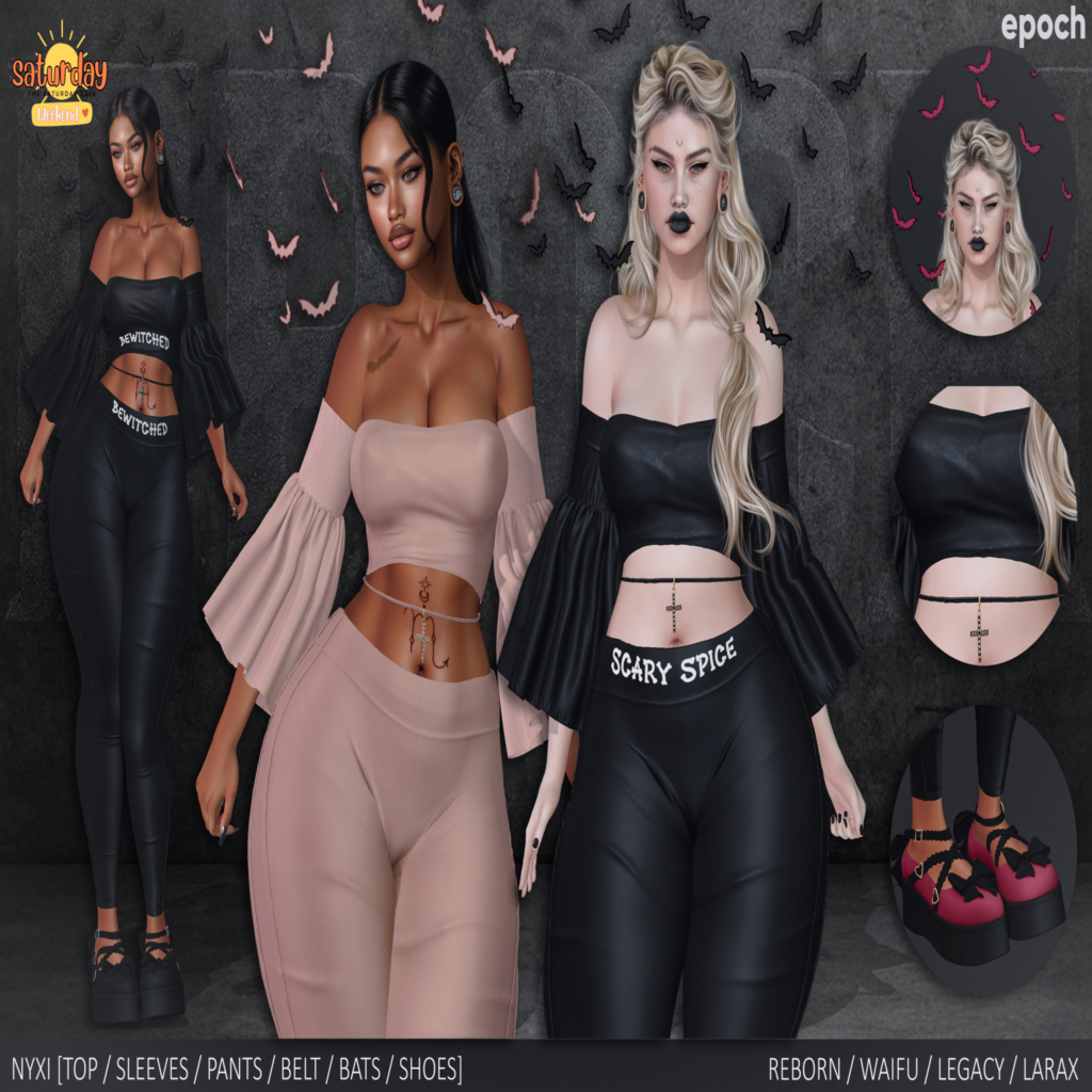 Nyxi Outfit - Legacy/MaitreyaX/Reborn/+mods	&lt;a href=&quot;http://maps.secondlife.com/secondlife/Chaotic%20Good/150/169/476&quot; target=&quot;_blank&quot;&gt;Teleport&lt;/a&gt;