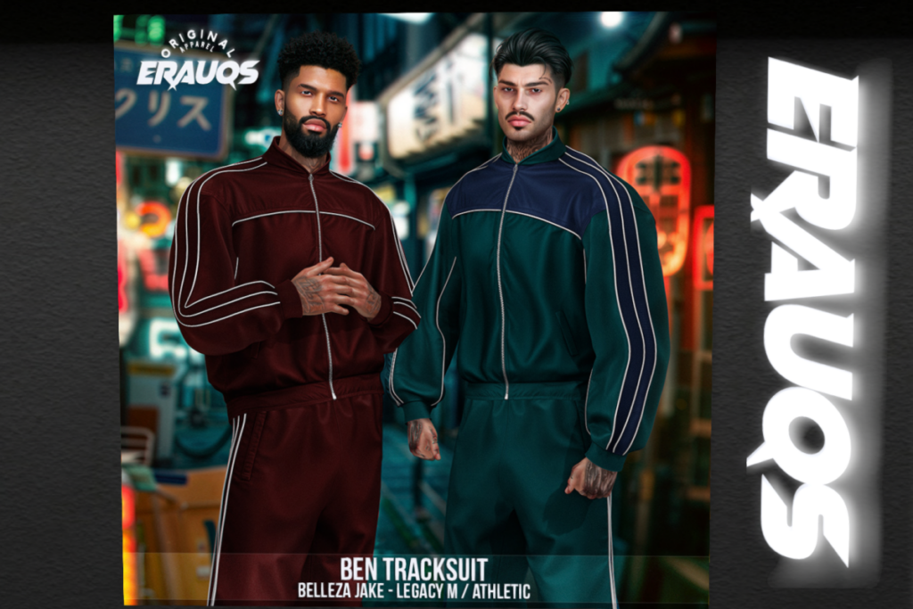 Ben Tracksuit - Jake/Legacy/+mods, L$265 each/L$865 each FP