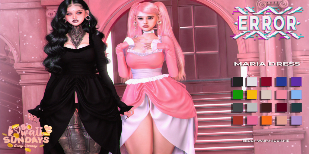 Maria Dress - Reborn/+mods	&lt;a href=&quot;http://maps.secondlife.com/secondlife/Crystal%20Isle/111/128/61&quot; target=&quot;_blank&quot;&gt;Teleport&lt;/a&gt;