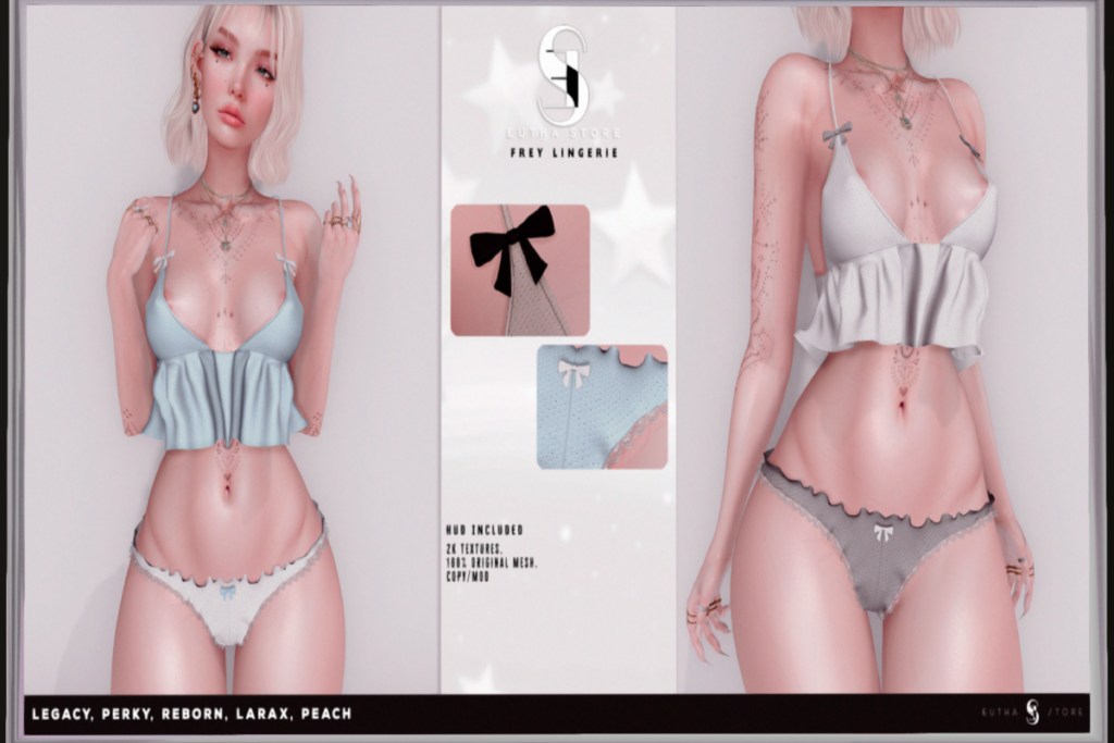 Frey Lingerie - Legacy/MaitreyaX/Peach/Reborn/+mods, L$699