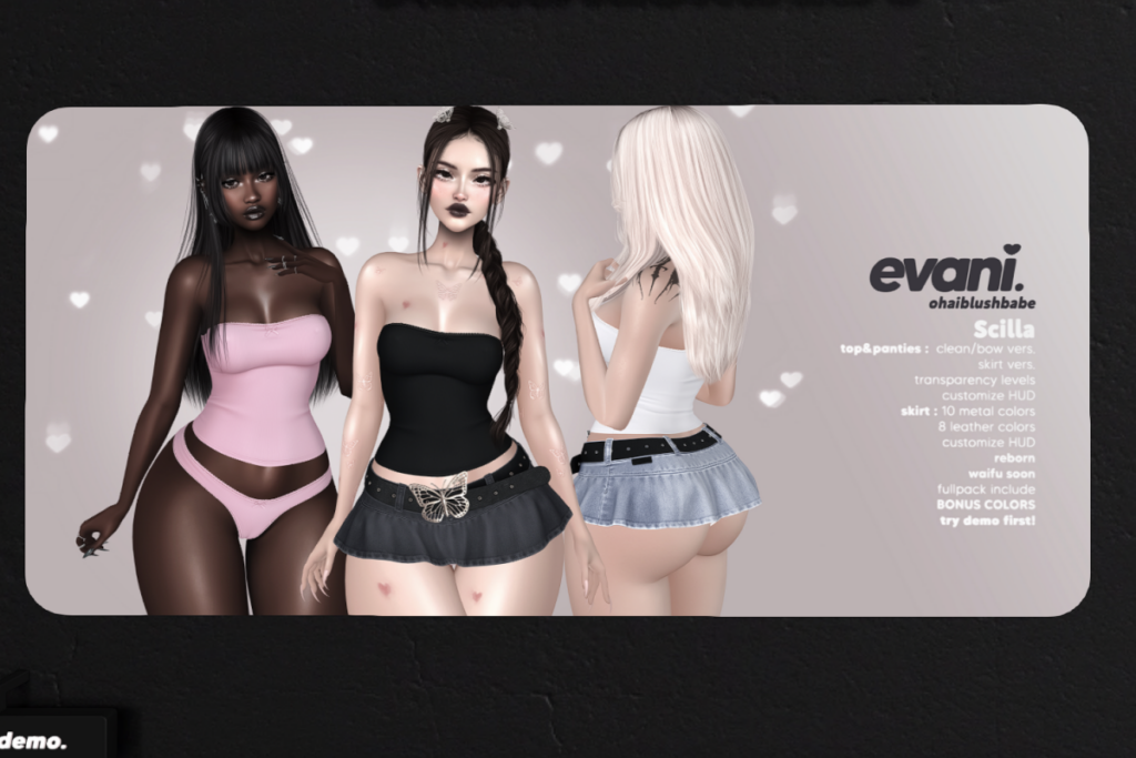 Scilla Set - Reborn/+mods, L$249-L$339 each/L$999-L$1099 each FP