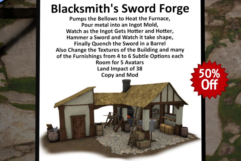 Blacksmith&#039;s Sword Forge, L$400