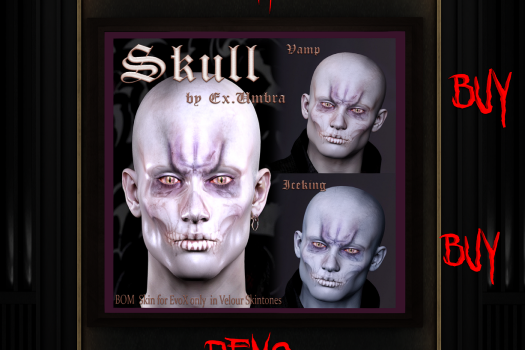 Skull M - EvoX, L$150 each