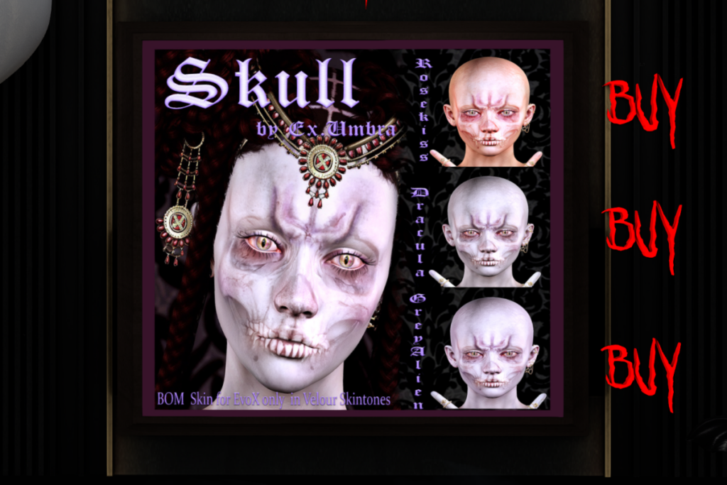 Skull F - EvoX, L$150 each