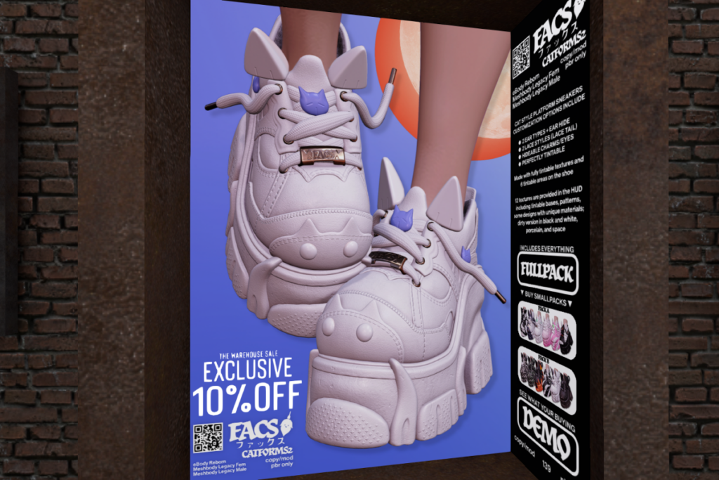 Catforms - Legacy F+M/Reborn, L$720 each/L$1350 FP