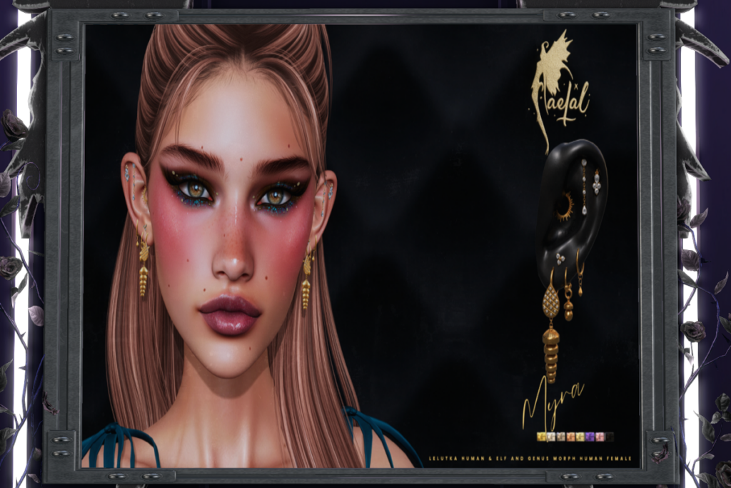Myra Earrings - EvoX F Ears/Genus Morph F Ears, L$199