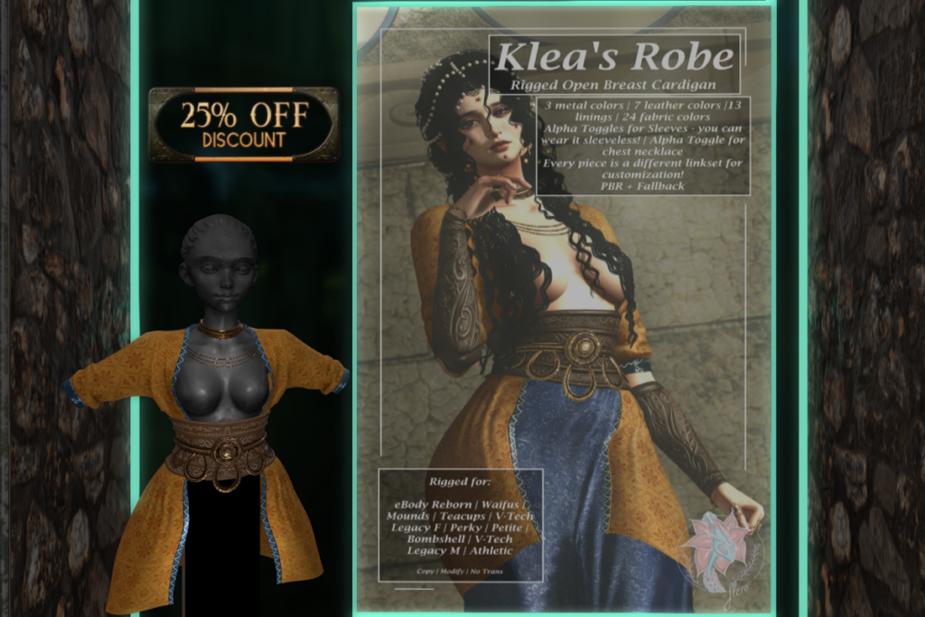 Klea&#039;s Robe - Legacy F+M/Reborn/+mods, L$713