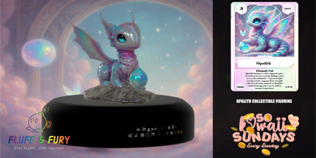 Opalith Collectible Figurine	&lt;a href=&quot;http://maps.secondlife.com/secondlife/FLUFF%20N%20FURY/64/98/25&quot; target=&quot;_blank&quot;&gt;Teleport&lt;/a&gt;