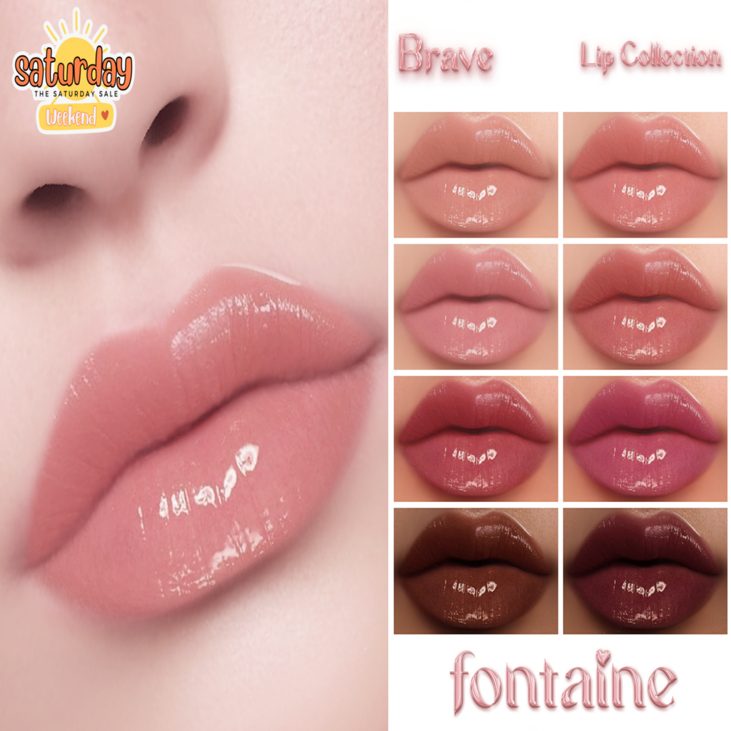 Brave Lipsticks - EvoX	&lt;a href=&quot;http://maps.secondlife.com/secondlife/VELOUR/64/143/83&quot; target=&quot;_blank&quot;&gt;Teleport&lt;/a&gt;