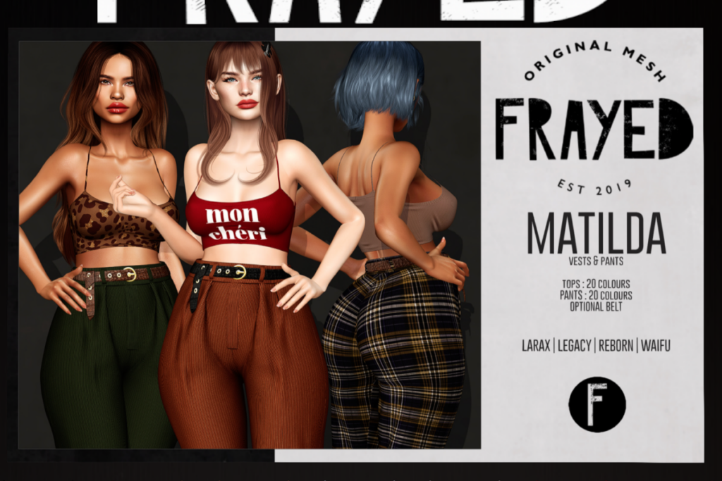 Matilda Vest &amp; Pants - Legacy/MaitreyaX/Reborn/+mods, L$250 each/L$1399 each FP