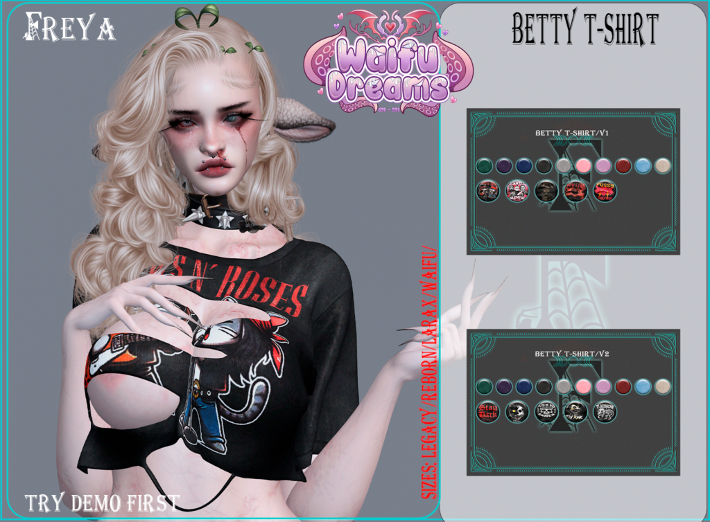 Betty T Shirt - Legacy/MaitreyaX/Reborn/+mods