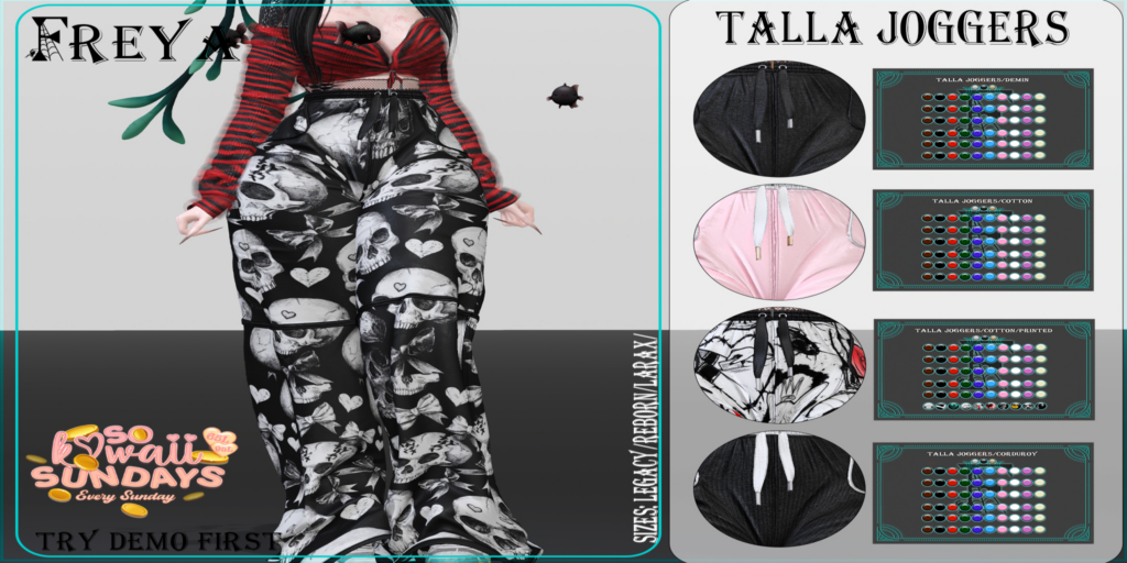 Talla Joggers - Legacy/MaitreyaX/Reborn	&lt;a href=&quot;http://maps.secondlife.com/secondlife/Daisy/13/29/1168&quot; target=&quot;_blank&quot;&gt;Teleport&lt;/a&gt;
