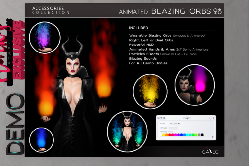 Animated Blazing Orbs, L$380