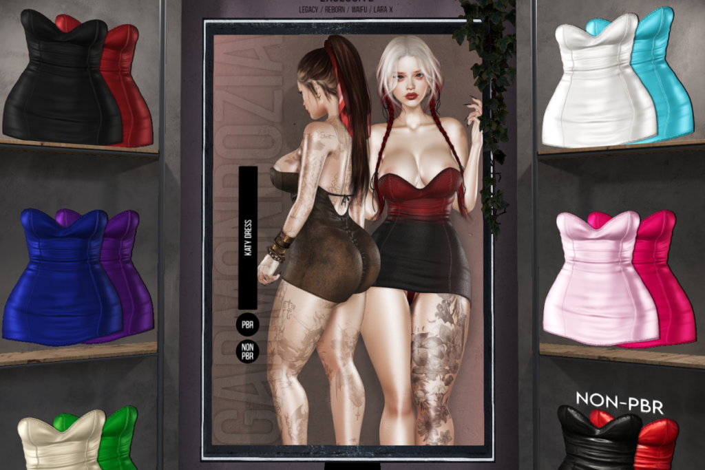 Katy Dress - Legacy/MaitreyaX/Reborn/+mods, L$299 each/L$899 FP