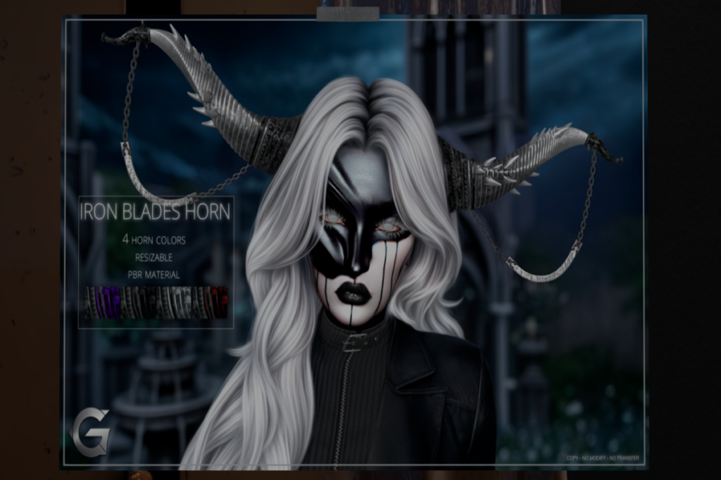 Iron Blade Horns, L$299