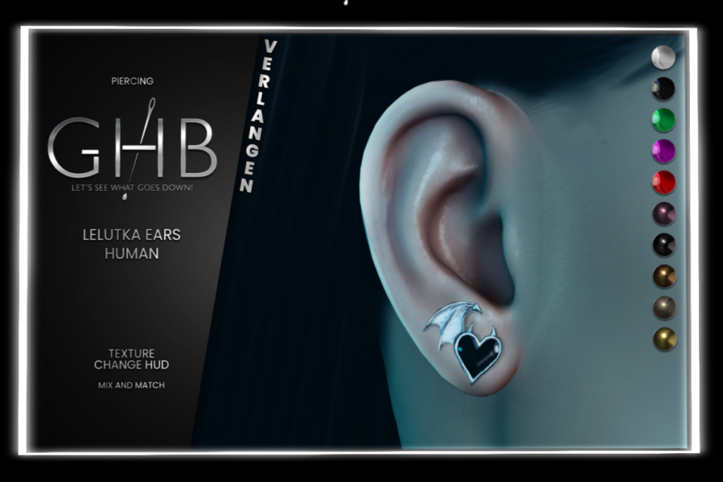 Verlangen Earrings - EvoX F+M Ears, L$299