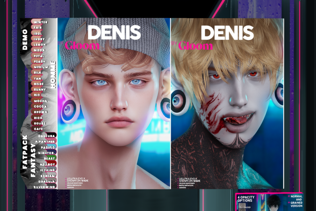 Denis Skin - EvoX, L$690 each/L$1200 each FP