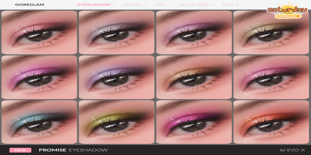 Promise Eyeshadow - EvoX	&lt;a href=&quot;http://maps.secondlife.com/secondlife/Hidden%20Village/41/43/788&quot; target=&quot;_blank&quot;&gt;Teleport&lt;/a&gt;