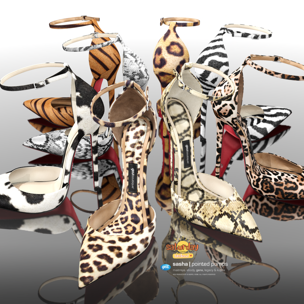 Sasha Pointed Pumps - GenX/Inithium/Legacy/Maitreya/Reborn	&lt;a href=&quot;http://maps.secondlife.com/secondlife/Gos/101/93/302&quot; target=&quot;_blank&quot;&gt;Teleport&lt;/a&gt;