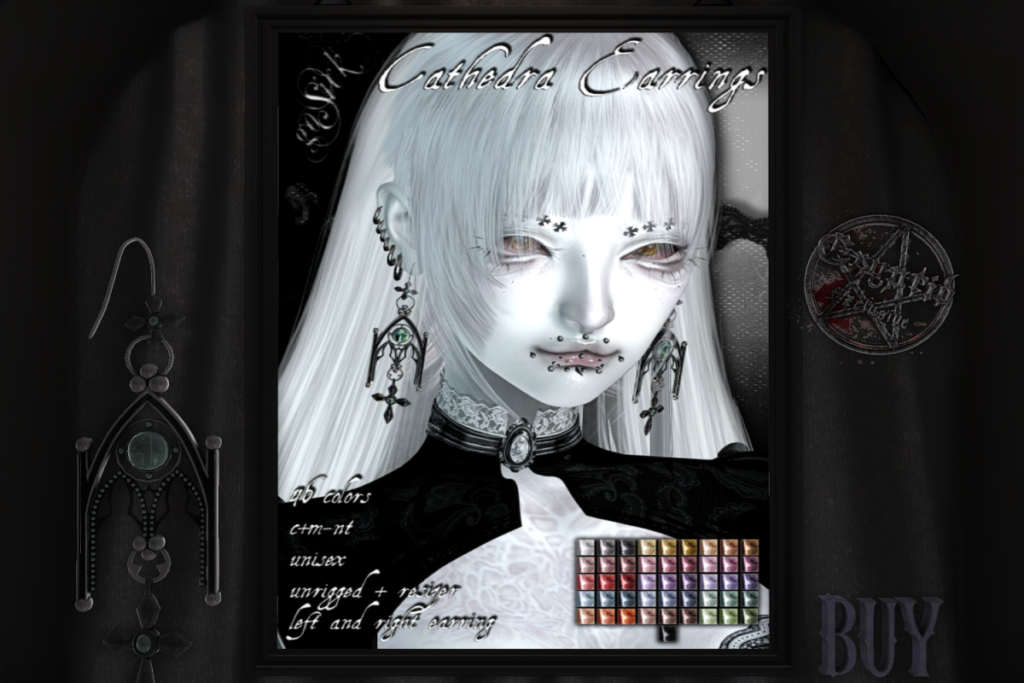 Cathedra Earrings, L$500
