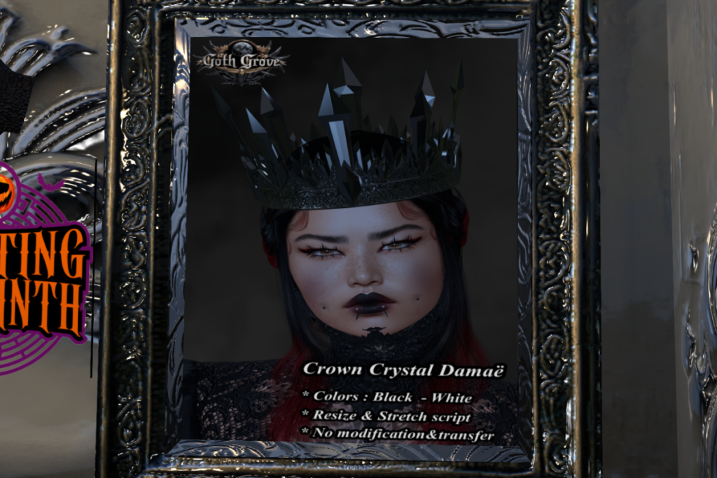 Crown Crystal Damae, L$380 each/L$495 FP