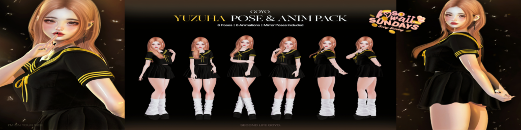 Yuzuha Poses	&lt;a href=&quot;http://maps.secondlife.com/secondlife/Graveyard/35/206/3002&quot; target=&quot;_blank&quot;&gt;Teleport&lt;/a&gt;