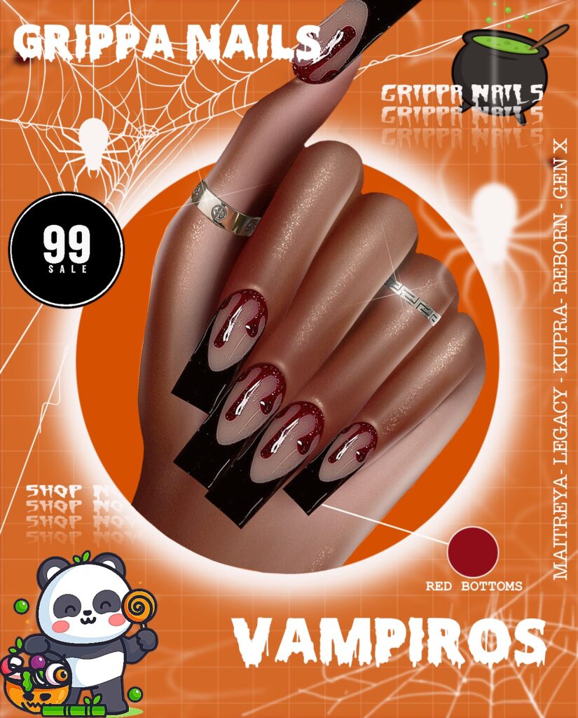 Vampiros Nails - GenX/Inithium/Legacy/Maitreya/Reborn	&lt;a href=&quot;http://maps.secondlife.com/secondlife/Golden%20Marina/82/58/3028&quot; target=&quot;_blank&quot;&gt;Teleport&lt;/a&gt;