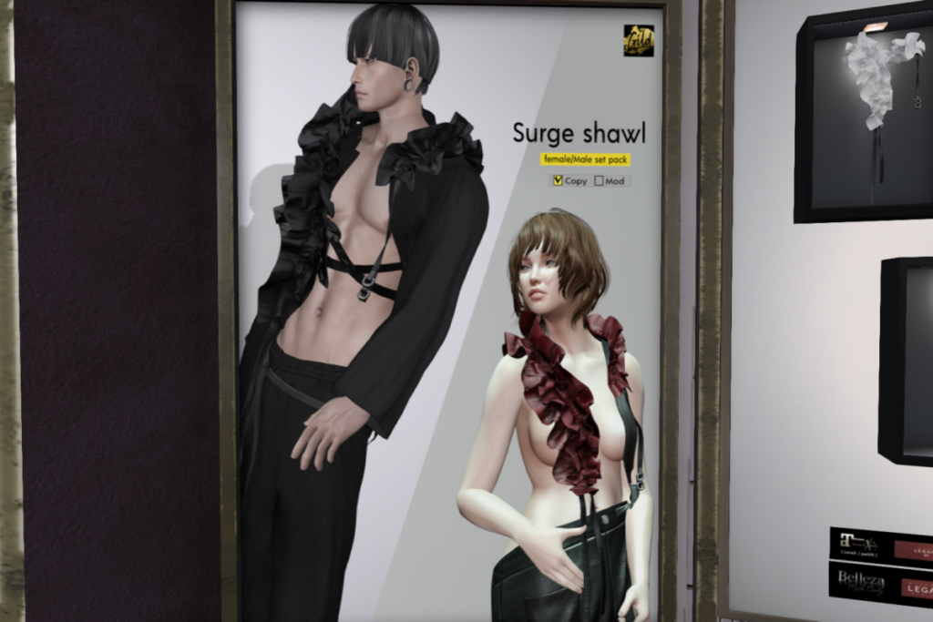 Surge Shawl - Belleza/Legacy F+M/MaitreyaX/+mods, L$280 each/L$1200 FP