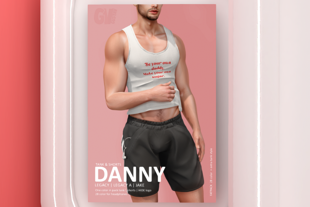Danny Tank &amp; Shorts - Jake/Legacy/+mods, L$249 each/L$2000 FP