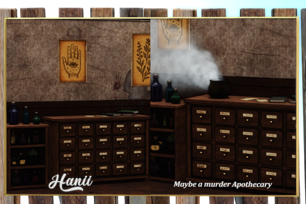 Maybe A Murder Apothecary, L$299 each/L$1300-L$1990 each FP