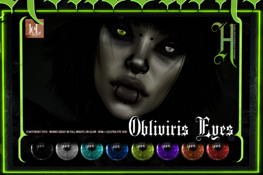 Obliviris Eyes - BOM/Lelutka, L$275